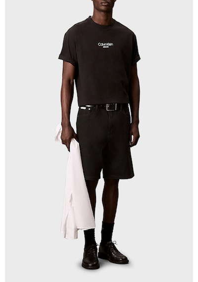 Calvin Klein Erkek T Shirt Lv04rc851g Ub1 Siyah Siyah