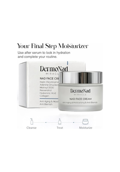 Nad-containing Face Cream Anti Aging, Repairing Skin Blemishes, Moisturizing Resveratrol, Collagen, Niacinamide, Hyaluronic Acid, Nad+