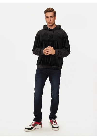 Armani Exchange Siyah Erkek Kapüşon Düz Sweatshirt Xm000054 Af10168 Uc001