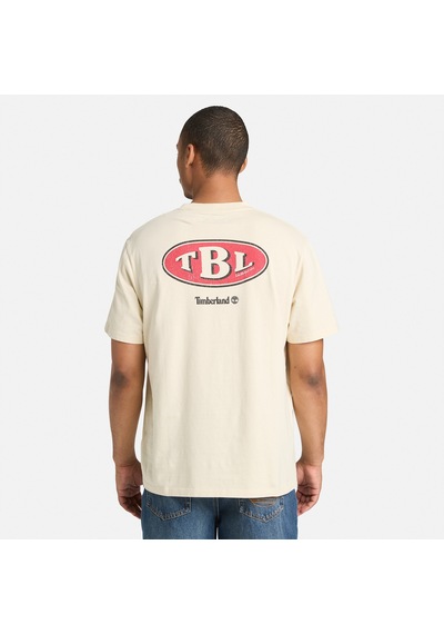 Timberland Gas Station Back Graphic Erkek Gri T-shirt Tb0a5mq42601 2800153