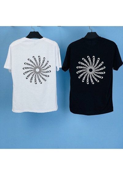 Countinuou Oversize Tişört Beyaz Beyaz