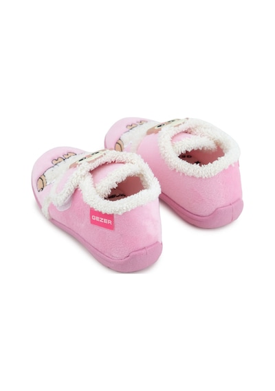 Gezer Kışlık Cırtlı Ayarlanabilir Rahat İç Taban Kız Çocuk Panduf Ayakkabı Ga2kpm.03366.00.r90.b42 Pembe