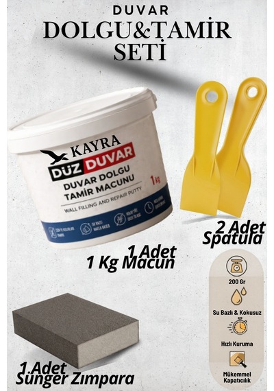 4 Parça Beyaz Duvar Tamir Macunu Seti 1000 Gr - Çatlak, Delik Ve Derz Dolgusu - 2 Adet Plastik Spatula Ve Kübik Zımpara İle Alçı Yüzey Onarım Seti 1 Kg 1 Kilo Duvar Tamir Macunu Seti Beyaz Beyaz 4 Parça Beyaz Duvar Tamir Macunu Seti 1000 Gr - Çatlak, Delik Ve Derz Dolgusu - 2 Adet Plastik Spatula Ve Kübik Zımpara İle Alçı Yüzey Onarım Seti 1 Kg 1 Kilo Duvar Tamir Macunu Seti Beyaz Beyaz