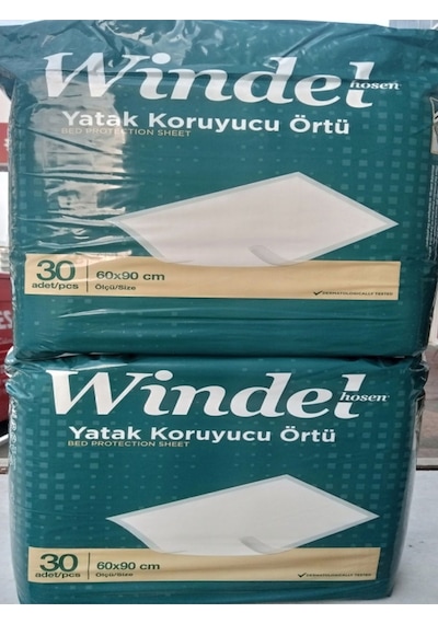Yatak Koruyucu Örtü Windel 60cm X 90cm 2x30'lu 60 Adet