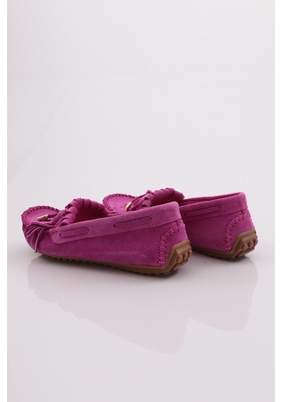 Dgn K118 Kadin Püskül Detayli Loafer Ayakkabi K118-1774-R0533 Fuşya