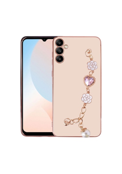 Zore Galaxy A34 Kılıf El Tutamaçlı Kamera Korumalı Ogaa Taka Silikon Kapak - Mor
