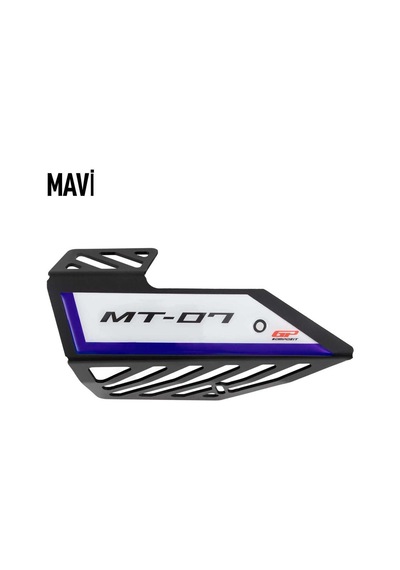 Gp Kompozit Yamaha Mt-07 2014-2021 Uyumlu Egzoz Koruma Kapağı Siyah Std
