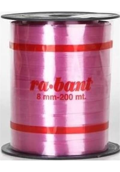 Rabant İnce Rafya 8mmx200 Mt Pembe