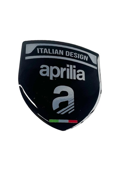 Aprilia 3d Gümüş Arma Sticker Redlinegrafik