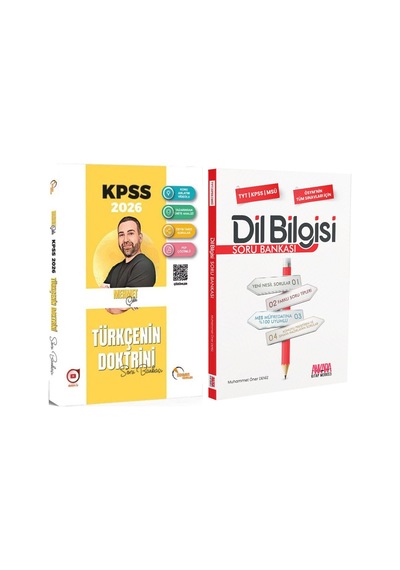 Doktrin Yayınları 2026 Kpss Türkçenin Doktrini Ve Akm Dil Bilgisi Soru Bankası Seti 2 Kitap