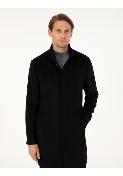 Pierre Cardin Erkek Siyah Palto 50291020-vr046 Siyah