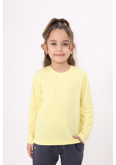 Toontoy Kids Toontoy Unisex Çocuk Tişört Açık Sarı