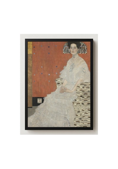 Klimt Fritza Riedler'in Portresi Çerçevesiz Poster 30x42 Cm A3 Tablo Art Nouveau Duvar Dekoru