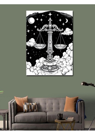 Kanvas Tablo Terazi Burcu 50cmx70cm