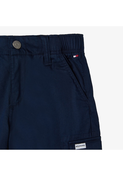 Tommy Hilfiger Woven Cargo Çocuk Lacivert Şort Kb0kb09587 Lacivert