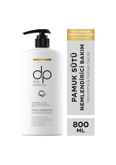 Dp Daily Perfection Şampuan Pamuk Sütü  800 ML
