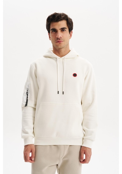 AR-MA Arma Erkek Regular Fit 3 İplik Şardonlu Kanguru Cepli Kapüşonlu Sweatshirt Pamuk Polyester Karışımı K30254629202 Ekru AR-MA Arma Erkek Regular Fit 3 İplik Şardonlu Kanguru Cepli Kapüşonlu Sweatshirt Pamuk Polyester Karışımı K30254629202 Ekru