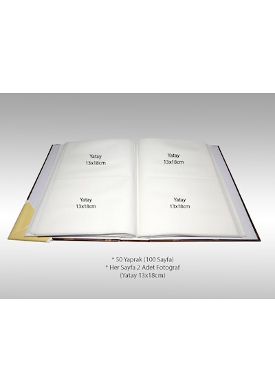 Nurcan Foto NRCN-OF57200 13 x 18 CM 200'lük Ofset Baskılı Desenli Fotoğraf Albümü