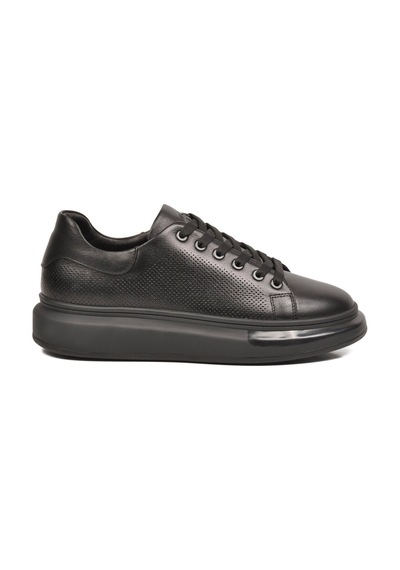 Voyager Siyah Memory Foam Hakiki Deri Erkek Spor Ayakkabı Premium Casual Sneaker 6601 M