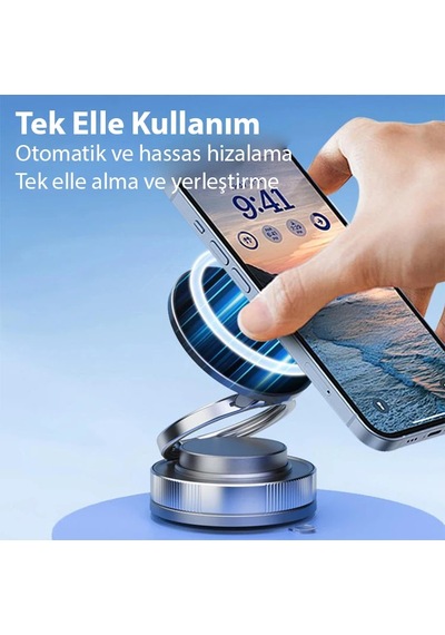 Northcity Vakumlu Manyetik Telefon Tutucu - Araç, Masa Ve Ofis İçin Güçlü Ve Kaymasız Çözüm