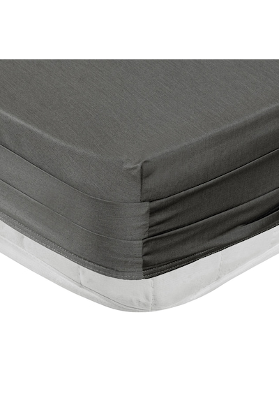 Linestyle Tek Kişilik %100 Pamuk Saten Lastikli Çarşaf 100x200+35 Cm Antrasit