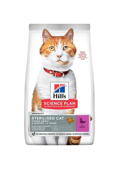 Hill's Science Plan Ördekli Kısırlaştırılmış Kedi Maması 8kg+2kg Hediye