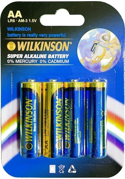 Wılkınson Aa Lr6 Am 3 4'lü 1 5 V Süper Alkalin Kalem Pil