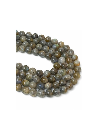 10 MM Labradorit Taşı Dizi Haki Yeşil