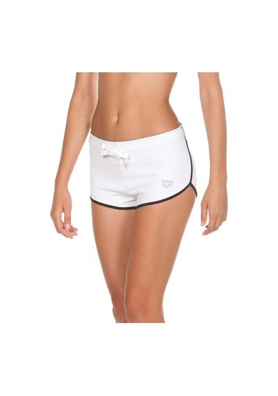 Arena W Gym Short Fleece Beyaz Siyah