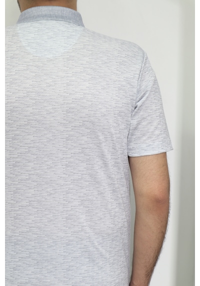 Santa Dmctekstil Erkek Kendinden Desenli Klasik Rahat Kalıp Tek Cepli Polo Yakalı T-shirt Gri Santa Dmctekstil Erkek Kendinden Desenli Klasik Rahat Kalıp Tek Cepli Polo Yakalı T-shirt Gri