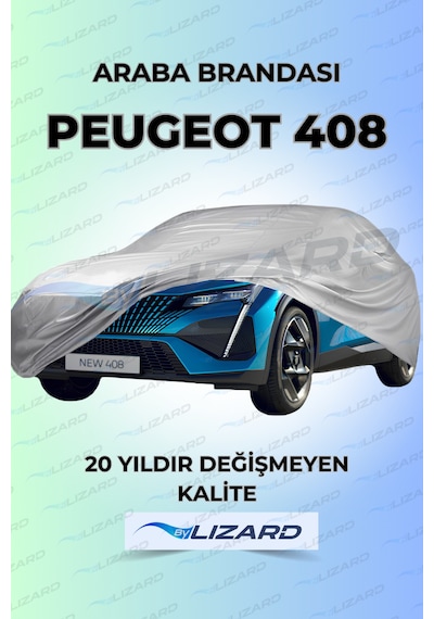 Peugeot 408 Uyumlu Lüks Araba Brandası Miflonlu Branda Oto Çadır Örtü