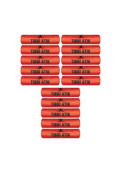 Atık Torbası Orta Boy 55 x 60 CM 300 G 10'lu Rulo x 15 Paket