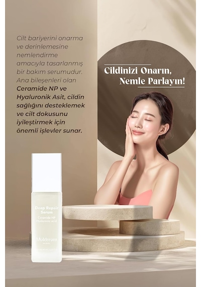 Deep Repair Serum Yoğun Onarıcı Ve Nemlendirici Ceramide Np Hyaluronic Acid Serum Kore 40ml