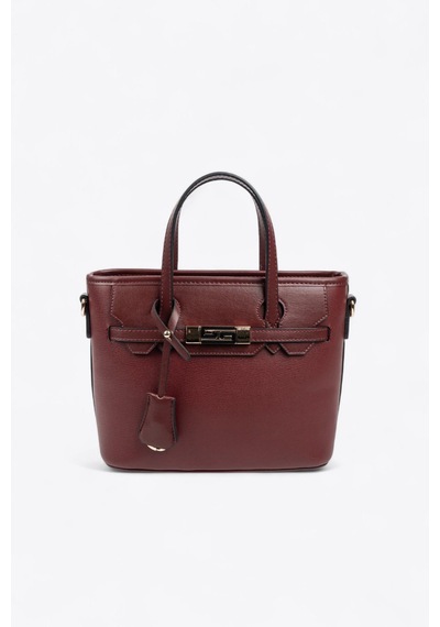 Silver Polo Sp1185 Kadın El Çantası Düz Bordo-bordo