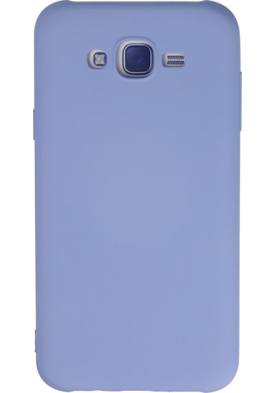 Galaxy J7 Kılıf Nano İçi Kadife Silikon - Lila