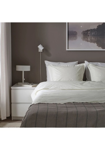 Ikea Hampflockel Tek Kişilik Nevresim Takımı 150 X 200 Cm Beyaz