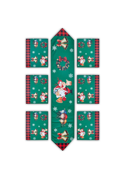 Waldern Premium Collection Runner Set 6+1 Yılbaşı Sofra Dekorasyon Standart