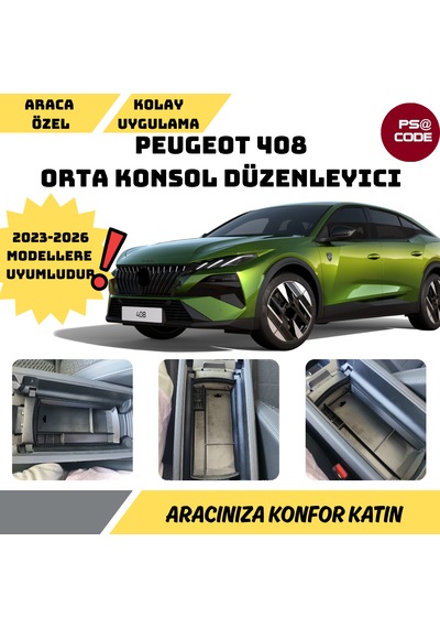 Peugeot 408 Orta Kolsol Düzenleyici-organizer