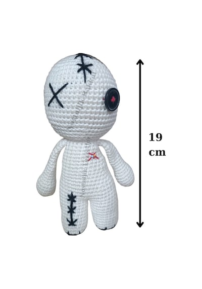 1 Adet Amigurumi Örme Vudu Bebek Voodoo Doll