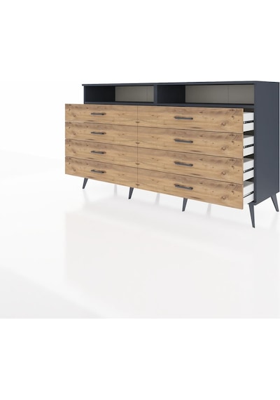 Hyperion Konsol 2 Raflı 8 Çekmeceli 176x44x99 Antrasit-antrasit/ Antrasit-antrasit/çam Hyperion Konsol 2 Raflı 8 Çekmeceli 176x44x99 Antrasit-antrasit/ Antrasit-antrasit/çam