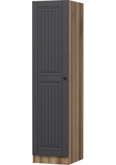Minar Kale 1 Kapaklı Dolap İlkbahar Mebran 210cm - Dore/antrasit - Raflı Çok Renkli