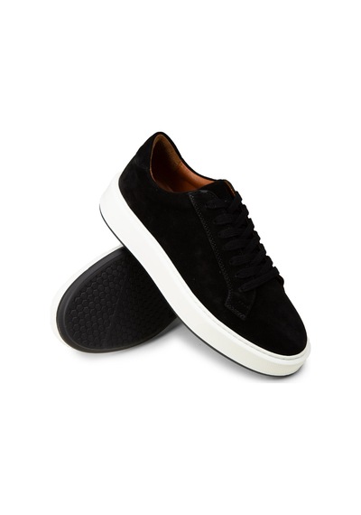 Deery Erkek Hakiki Süet Siyah Sneaker Ayakkabı - E4182msyhe01 Siyah