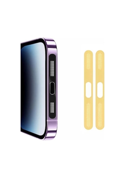 Ally İphone 15 Pro İçin Anti-dust Toz Ve Kir Önleyici Sticker 2 Adet Set- 5775