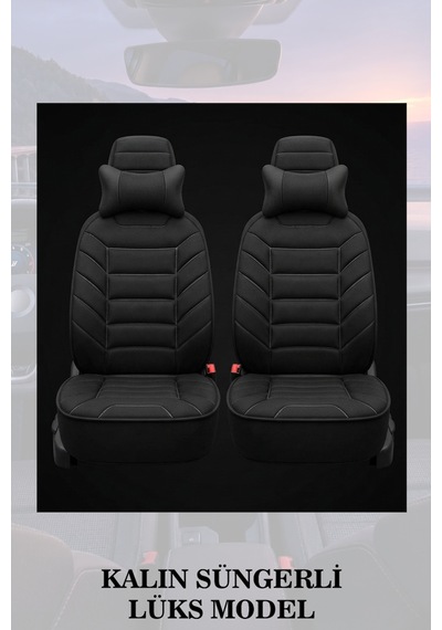 Volvo S60 2000 Uyumlu Lüks Premium Siyah Renk 2 Adet Minder Ve Yastık