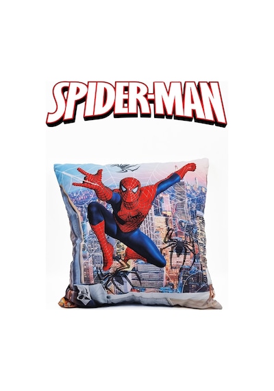 Gökyüzünde Spiderman Yastık - Örümcek Adam Yastık Çocuk Yastık Spiderman Kırlent