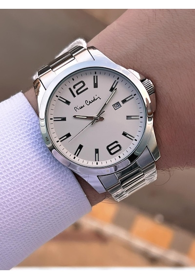Pierre Cardin Damat Ve Nişan İçin 2 Yıl Garantili 3 Atm Suya Dayanıklı Erkek Kol Saati E.800411f02 Gri