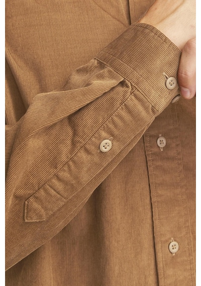 Jack & Jones Jpr Ccregent L/s Uzun Kollu Kadife Gömlek Tarçın