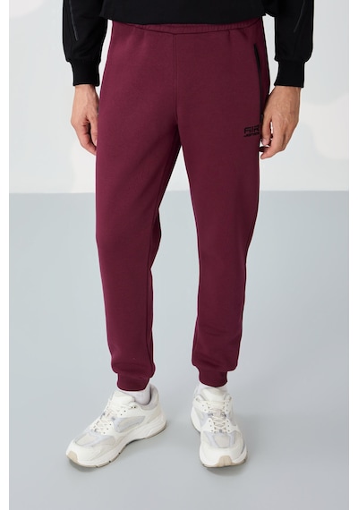 Tommy Life Cesar Erguvan Cepli Şardonlu Erkek Eşofman Alt - 84929 Mor