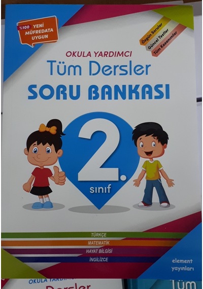2.Sınıf Tüm Dersler Soru Bankası 2018 Baskı Element Yayınları
