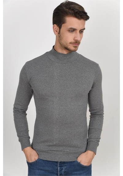 Erkek Yarım Balıkcı Slim Fit Sweatshirt Spr 2019k20 001